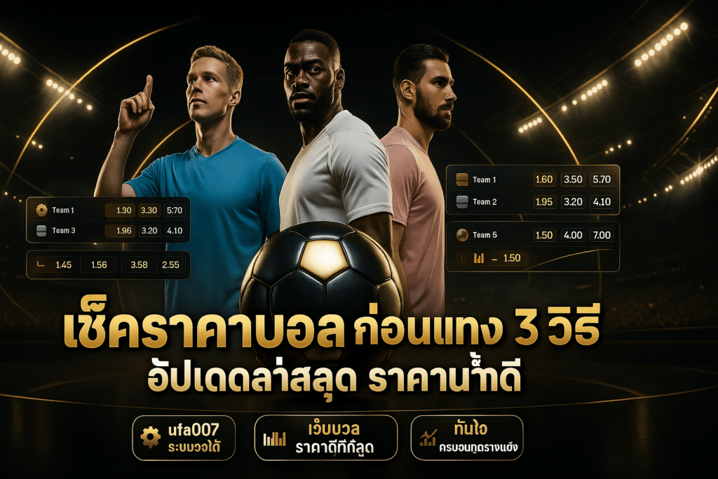 เช็คราคาบอล ก่อนแทง